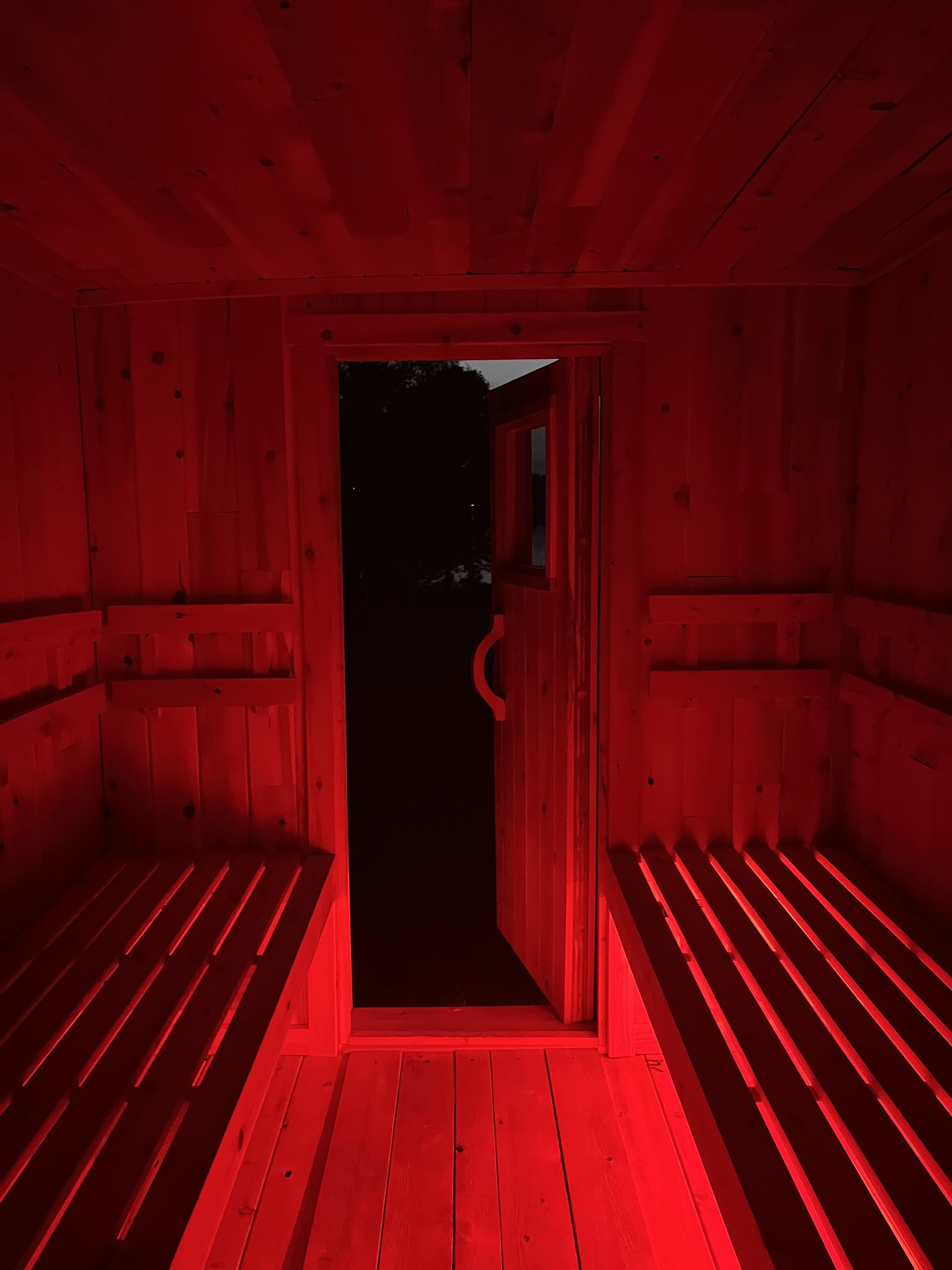 Sauna red light